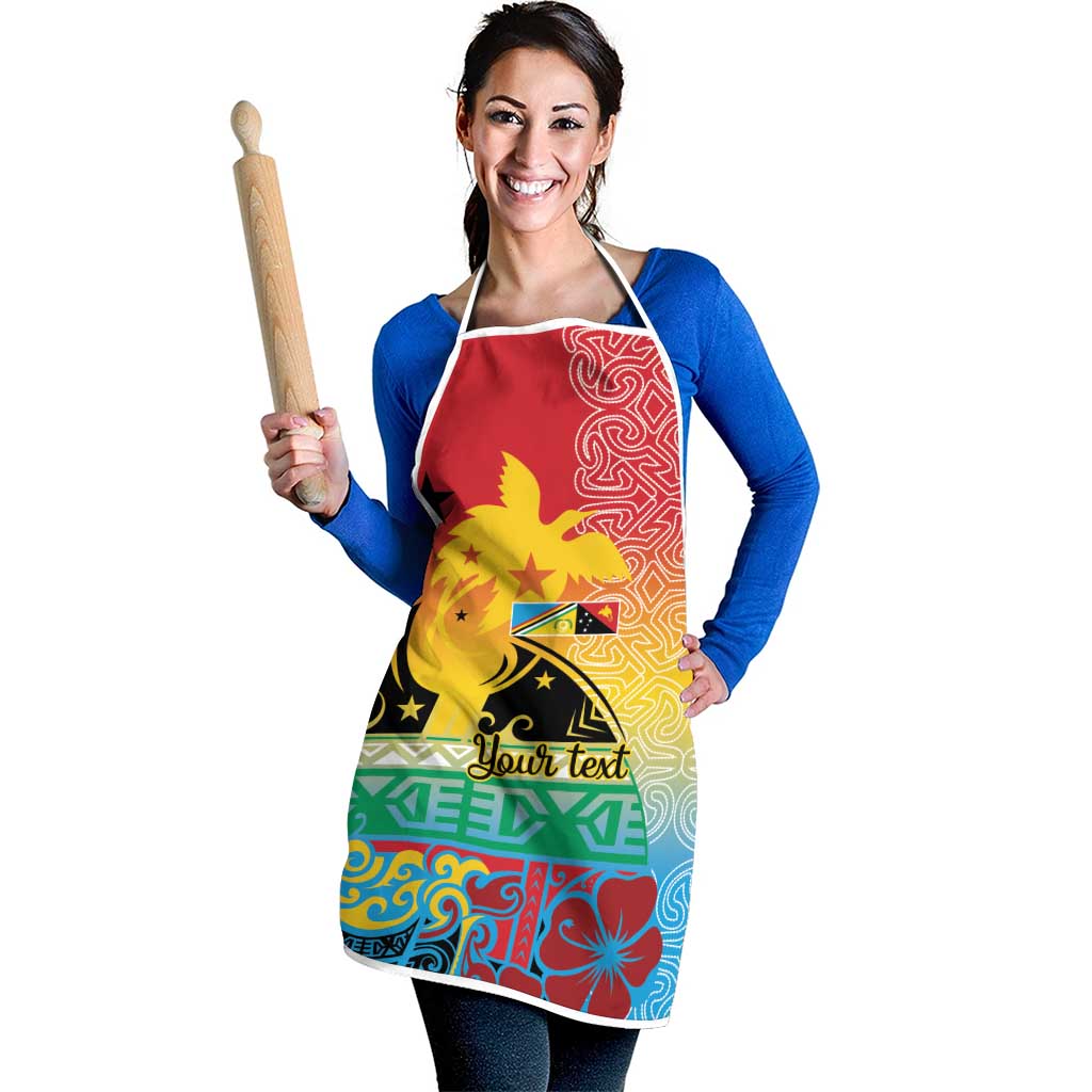 Personalised Torba PNG Day Apron Oro Tapa Pattern - Polynesian Pride