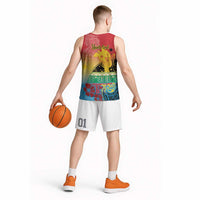 Personalised Torba PNG Day Basketball Jersey Oro Tapa Pattern - Polynesian Pride