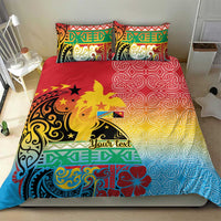 Personalised Torba PNG Day Bedding Set Oro Tapa Pattern - Polynesian Pride