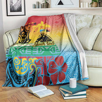 Personalised Torba PNG Day Blanket Oro Tapa Pattern - Polynesian Pride