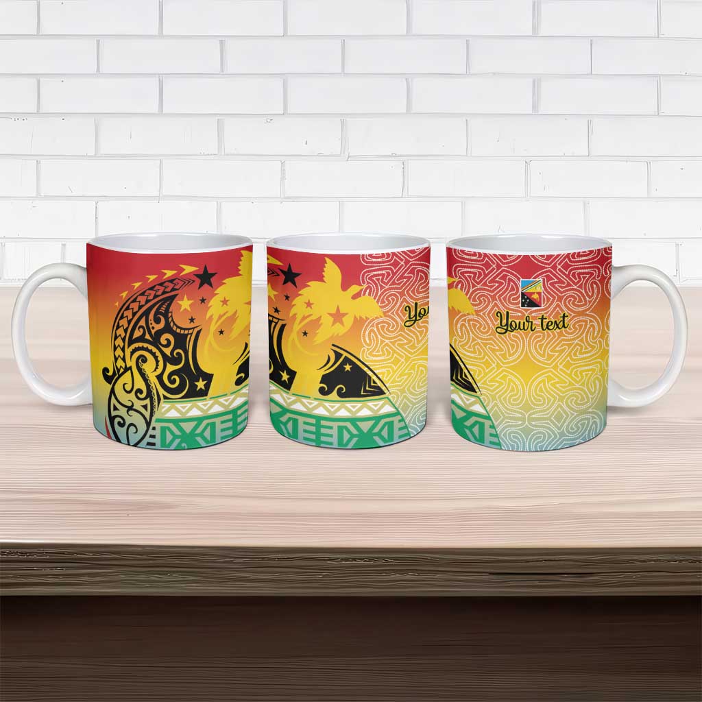 Personalised Torba PNG Day Ceramic Mug Oro Tapa Pattern - Polynesian Pride