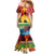 Personalised Torba PNG Day Family Matching Mermaid Dress and Hawaiian Shirt Oro Tapa Pattern - Polynesian Pride