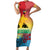 Personalised Torba PNG Day Family Matching Short Sleeve Bodycon Dress and Hawaiian Shirt Oro Tapa Pattern - Polynesian Pride