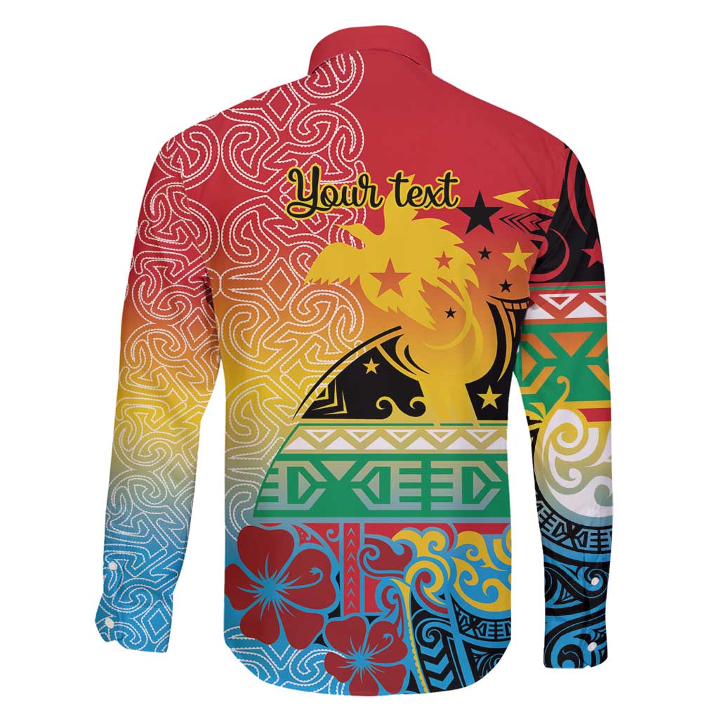 Personalised Torba PNG Day Family Matching Tank Maxi Dress and Hawaiian Shirt Oro Tapa Pattern - Polynesian Pride