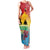 Personalised Torba PNG Day Family Matching Tank Maxi Dress and Hawaiian Shirt Oro Tapa Pattern - Polynesian Pride