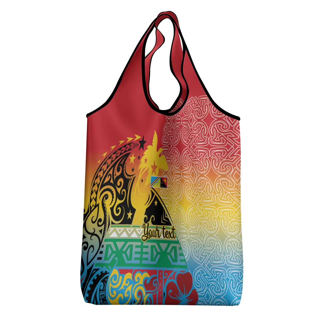 Personalised Torba PNG Day Grocery Bag Oro Tapa Pattern - Polynesian Pride