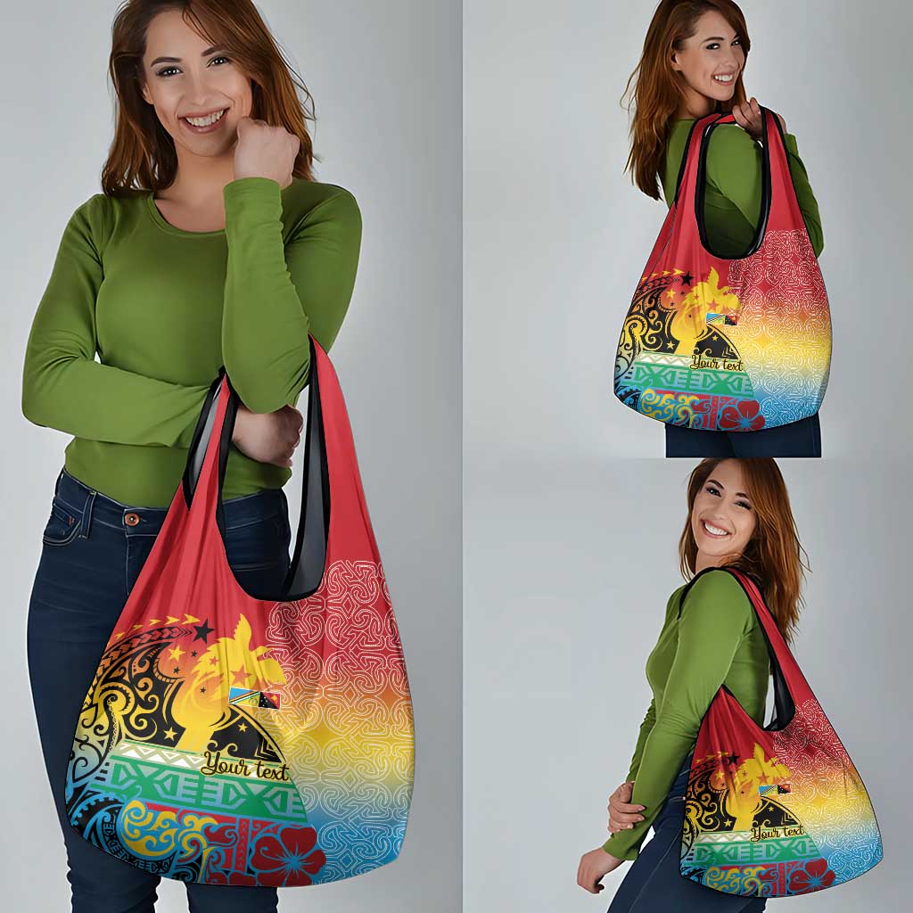 Personalised Torba PNG Day Grocery Bag Oro Tapa Pattern - Polynesian Pride