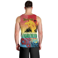 Personalised Torba PNG Day Men Tank Top Oro Tapa Pattern - Polynesian Pride