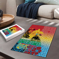 Personalised Torba PNG Day Puzzle Oro Tapa Pattern - Polynesian Pride