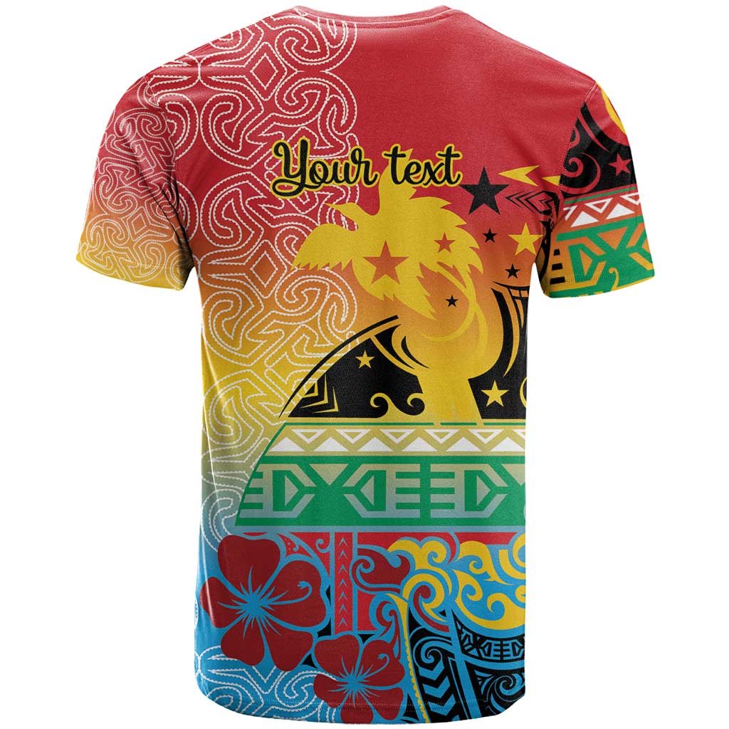 Personalised Torba PNG Day T Shirt Oro Tapa Pattern - Polynesian Pride