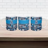 Samoan Warrior Island Heritage Ceramic Mug Ocean Island Geometry Blue Style LT9 - Polynesian Pride