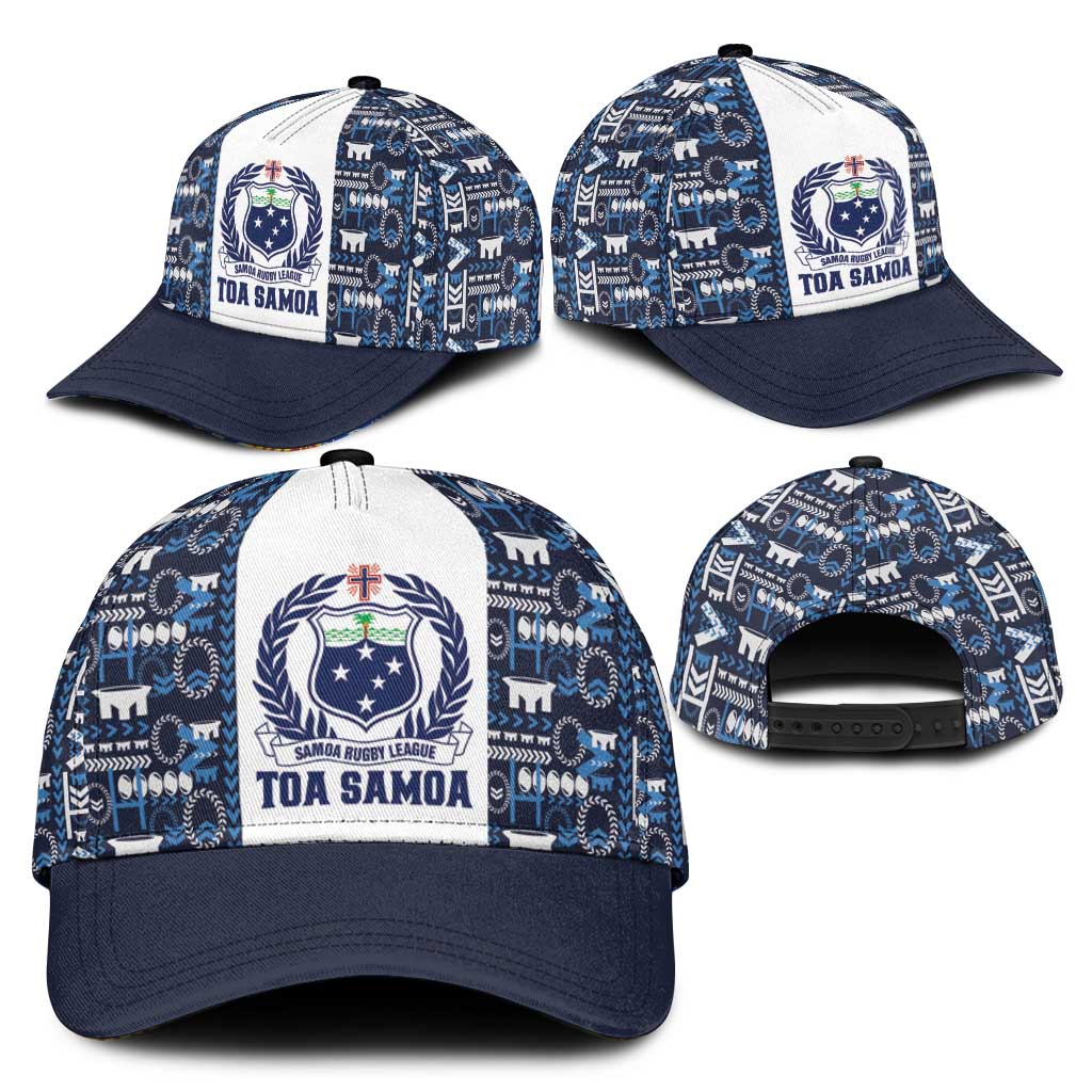 Samoan Warrior Island Heritage Classic Cap Ocean Island Geometry Blue Style LT9 - Polynesian Pride