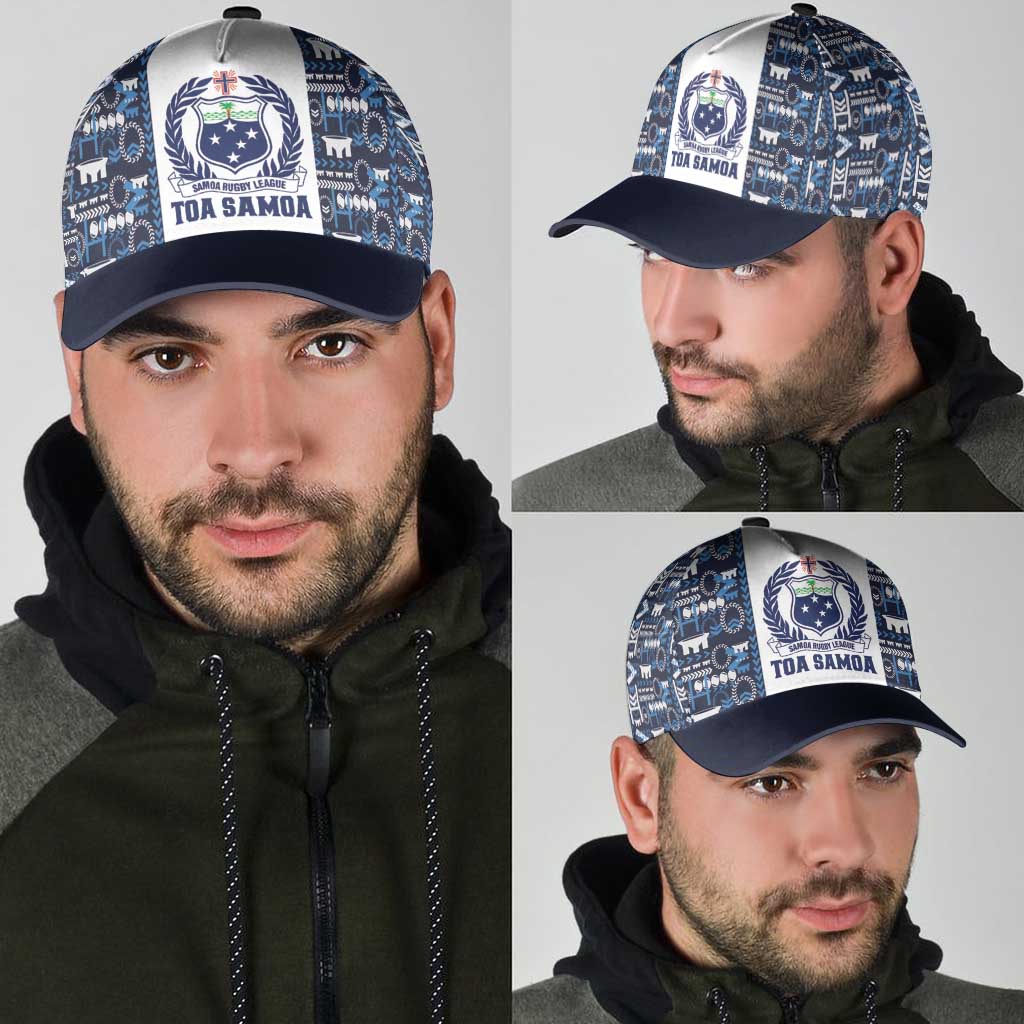 Samoan Warrior Island Heritage Classic Cap Ocean Island Geometry Blue Style LT9 - Polynesian Pride
