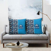 Samoan Warrior Island Heritage Pillow Cover Ocean Island Geometry Blue Style LT9 - Polynesian Pride