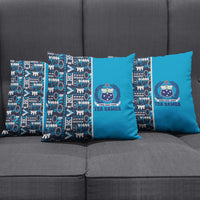 Samoan Warrior Island Heritage Pillow Cover Ocean Island Geometry Blue Style LT9 - Polynesian Pride