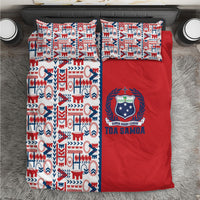 Samoan Warrior Island Heritage Bedding Set Ocean Island Geometry Red Style LT9 Red - Polynesian Pride