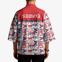 Samoan Warrior Island Heritage Kimono Ocean Island Geometry Red Style LT9 - Polynesian Pride