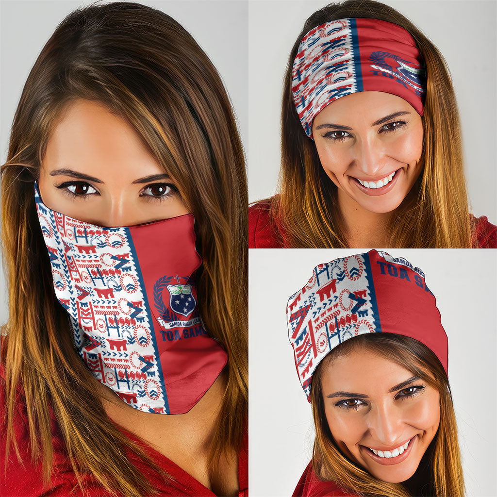 Samoan Warrior Island Heritage Neck Gaiter Ocean Island Geometry Red Style LT9 - Polynesian Pride