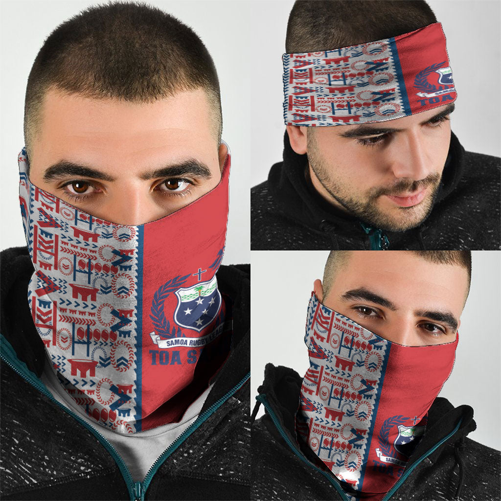Samoan Warrior Island Heritage Neck Gaiter Ocean Island Geometry Red Style LT9 - Polynesian Pride
