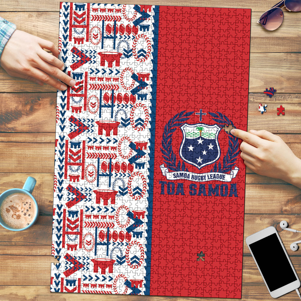 Samoan Warrior Island Heritage Puzzle Ocean Island Geometry Red Style LT9 Red - Polynesian Pride