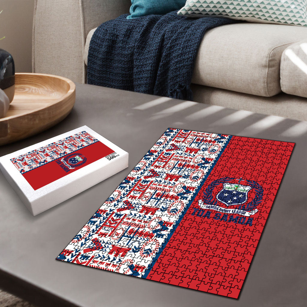 Samoan Warrior Island Heritage Puzzle Ocean Island Geometry Red Style LT9 - Polynesian Pride