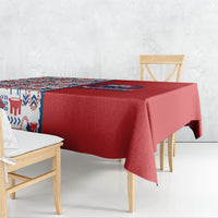 Samoan Warrior Island Heritage Tablecloth Ocean Island Geometry Red Style LT9 - Polynesian Pride
