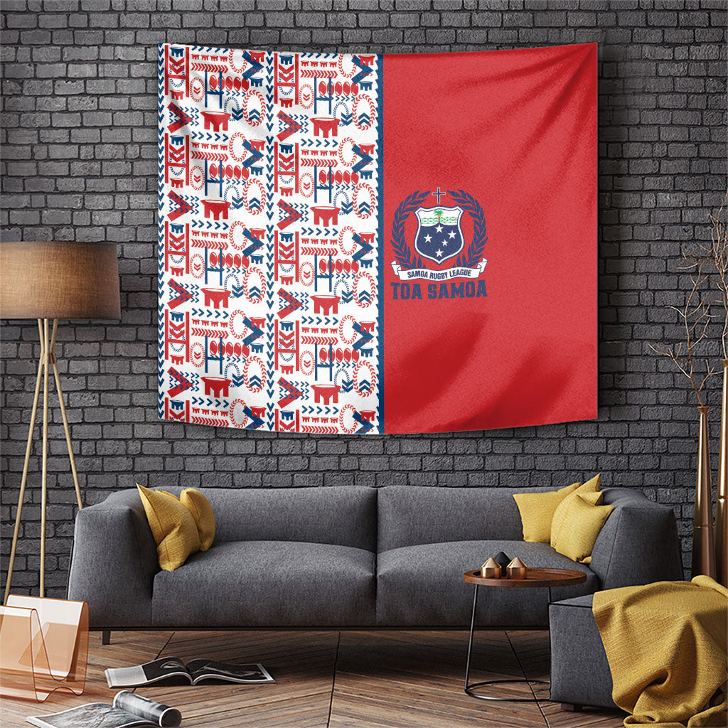 Samoan Warrior Island Heritage Tapestry Ocean Island Geometry Red Style LT9 Red - Polynesian Pride