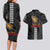 Aloha Spirit Ikaika Warrior Helmet Couples Matching Long Sleeve Bodycon Dress and Hawaiian Shirt