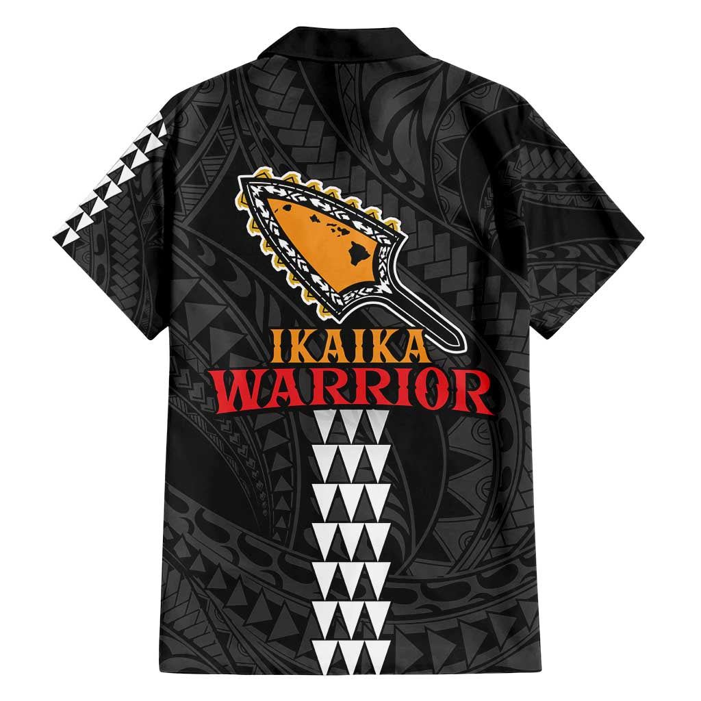 Aloha Spirit Ikaika Warrior Helmet Family Matching Off Shoulder Short Dress and Hawaiian Shirt