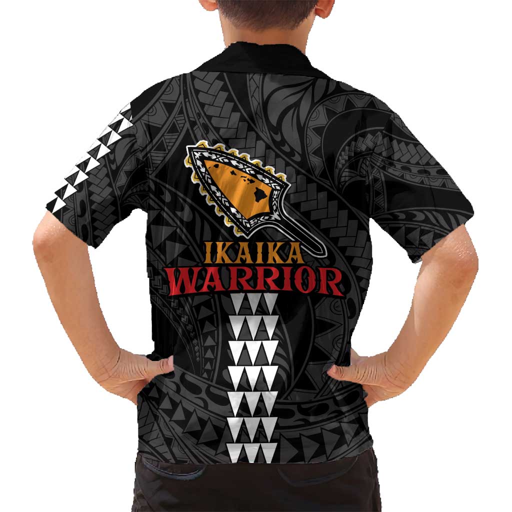 Aloha Spirit Ikaika Warrior Helmet Family Matching Puletasi and Hawaiian Shirt