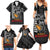 Aloha Spirit Ikaika Warrior Helmet Family Matching Summer Maxi Dress and Hawaiian Shirt