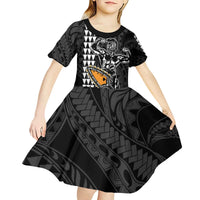 Aloha Spirit Ikaika Warrior Helmet Kid Short Sleeve Dress