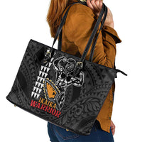 Aloha Spirit Ikaika Warrior Helmet Leather Tote Bag LT9 - Polynesian Pride