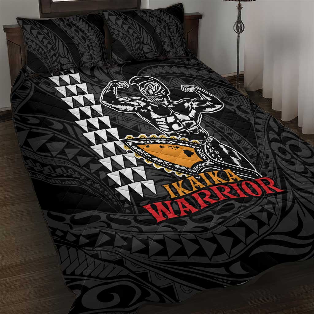 Aloha Spirit Ikaika Warrior Helmet Quilt Bed Set