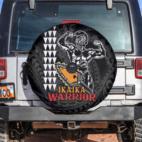 Aloha Spirit Ikaika Warrior Helmet Spare Tire Cover LT9 Black - Polynesian Pride
