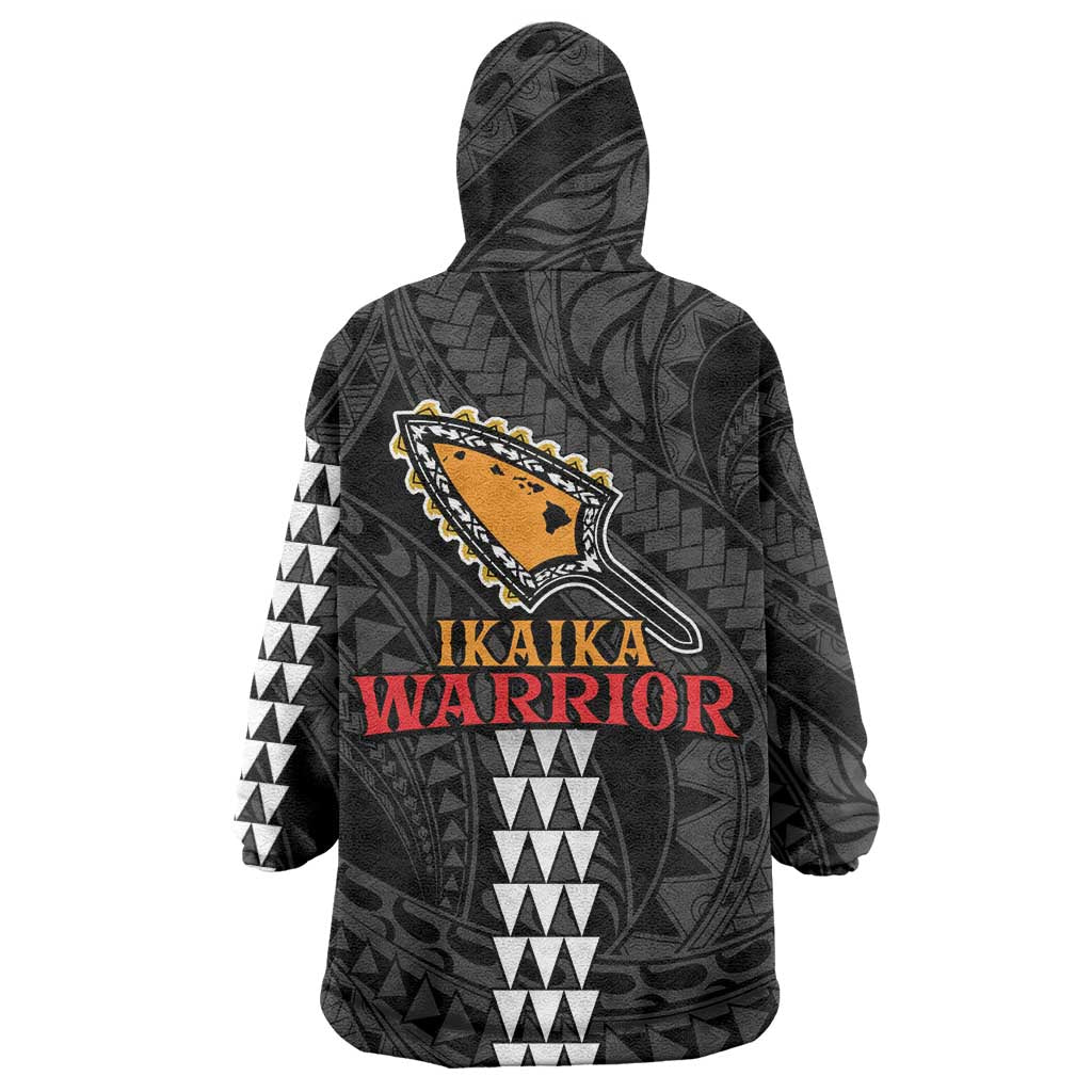 Aloha Spirit Ikaika Warrior Helmet Wearable Blanket Hoodie LT9 - Polynesian Pride