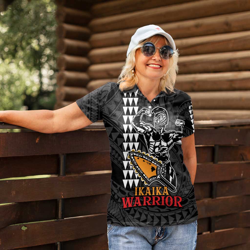 Aloha Spirit Ikaika Warrior Helmet Women Polo Shirt