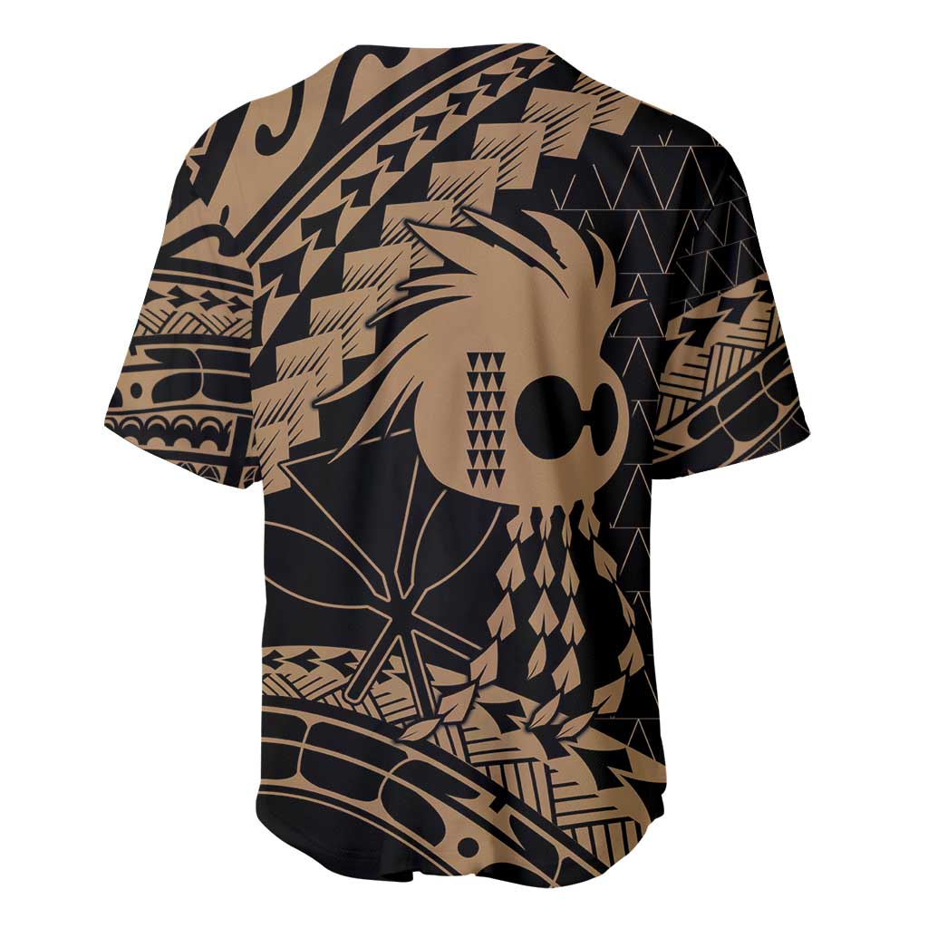 Ikaika Hawaiian Mythic Koa Tribal Warrior Baseball Jersey