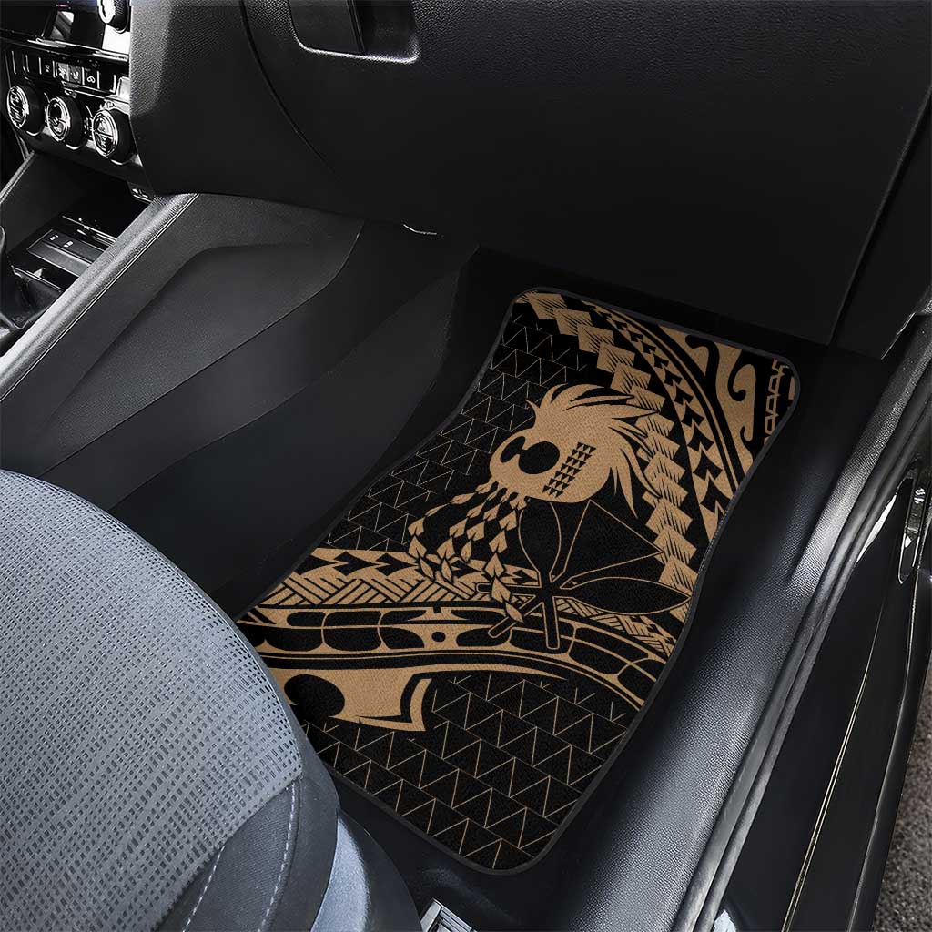 Ikaika Hawaiian Mythic Koa Tribal Warrior Car Mats
