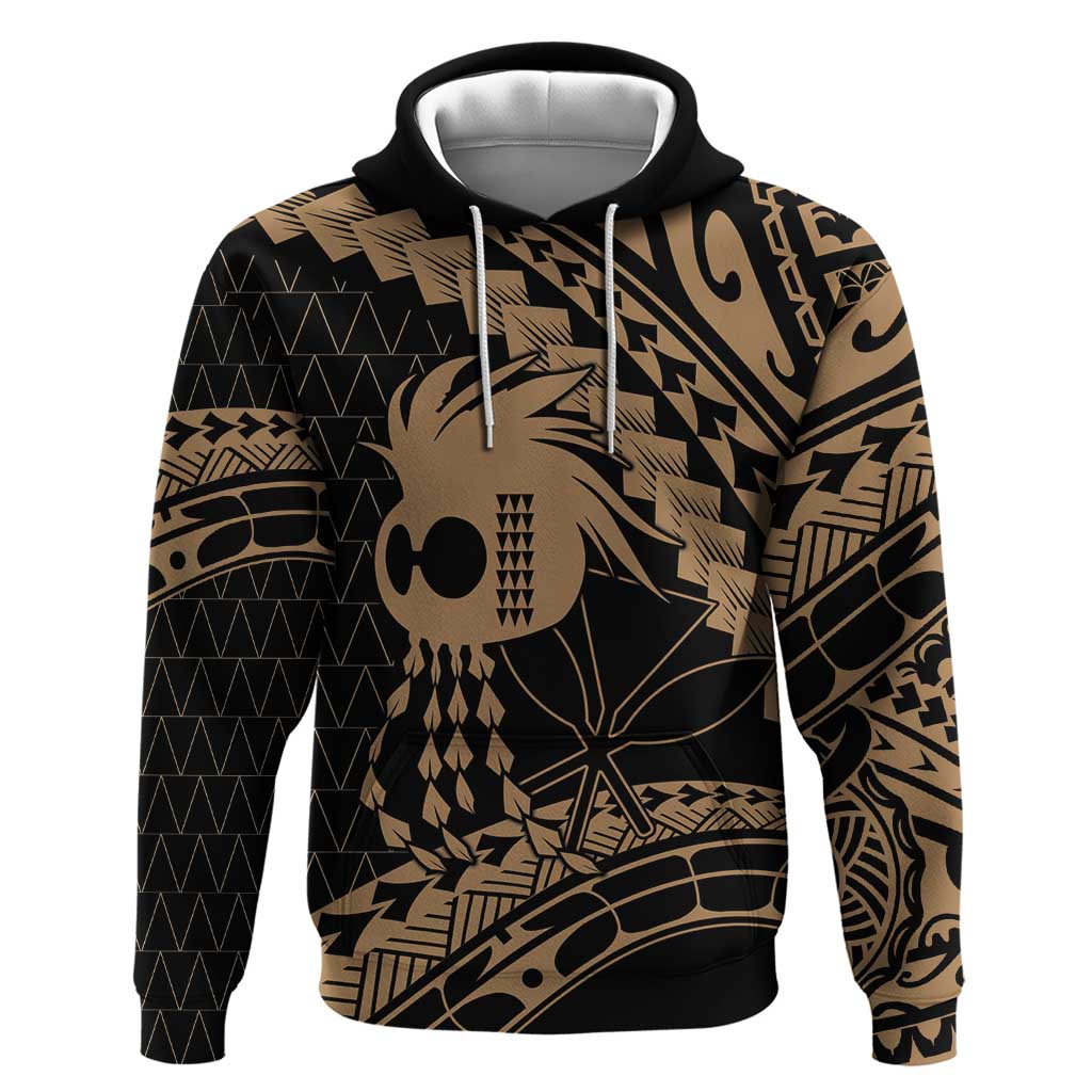 Ikaika Hawaiian Mythic Koa Tribal Warrior Hoodie