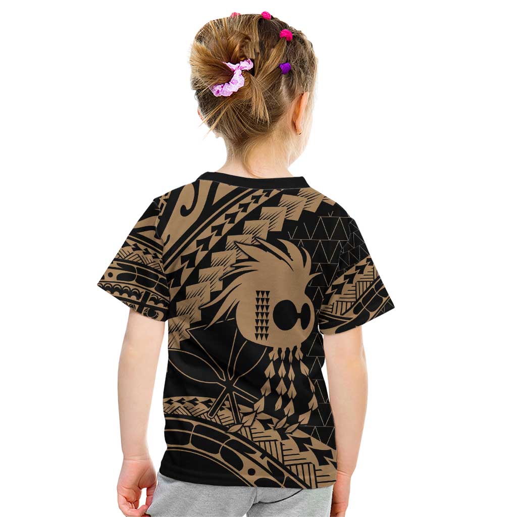 Ikaika Hawaiian Mythic Koa Tribal Warrior Kid T Shirt