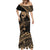 Ikaika Hawaiian Mythic Koa Tribal Warrior Mermaid Dress