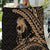 Ikaika Hawaiian Mythic Koa Tribal Warrior Quilt