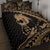 Ikaika Hawaiian Mythic Koa Tribal Warrior Quilt Bed Set