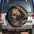 Ikaika Hawaiian Mythic Koa Tribal Warrior Spare Tire Cover