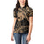 Ikaika Hawaiian Mythic Koa Tribal Warrior Women Polo Shirt