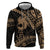 Ikaika Hawaiian Mythic Koa Tribal Warrior Zip Hoodie