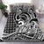 Koa Ikaika Warrior Helmet with Shark Bedding Set Black Kakau Style