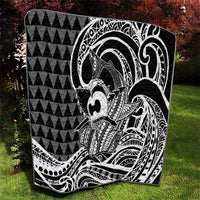 Koa Ikaika Warrior Helmet with Shark Quilt Black Kakau Style