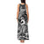 Koa Ikaika Warrior Helmet with Shark Tank Maxi Dress Black Kakau Style